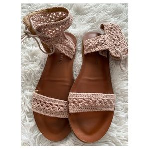 Lucky Brand Ariah Womens Shoes Sandals Crochet